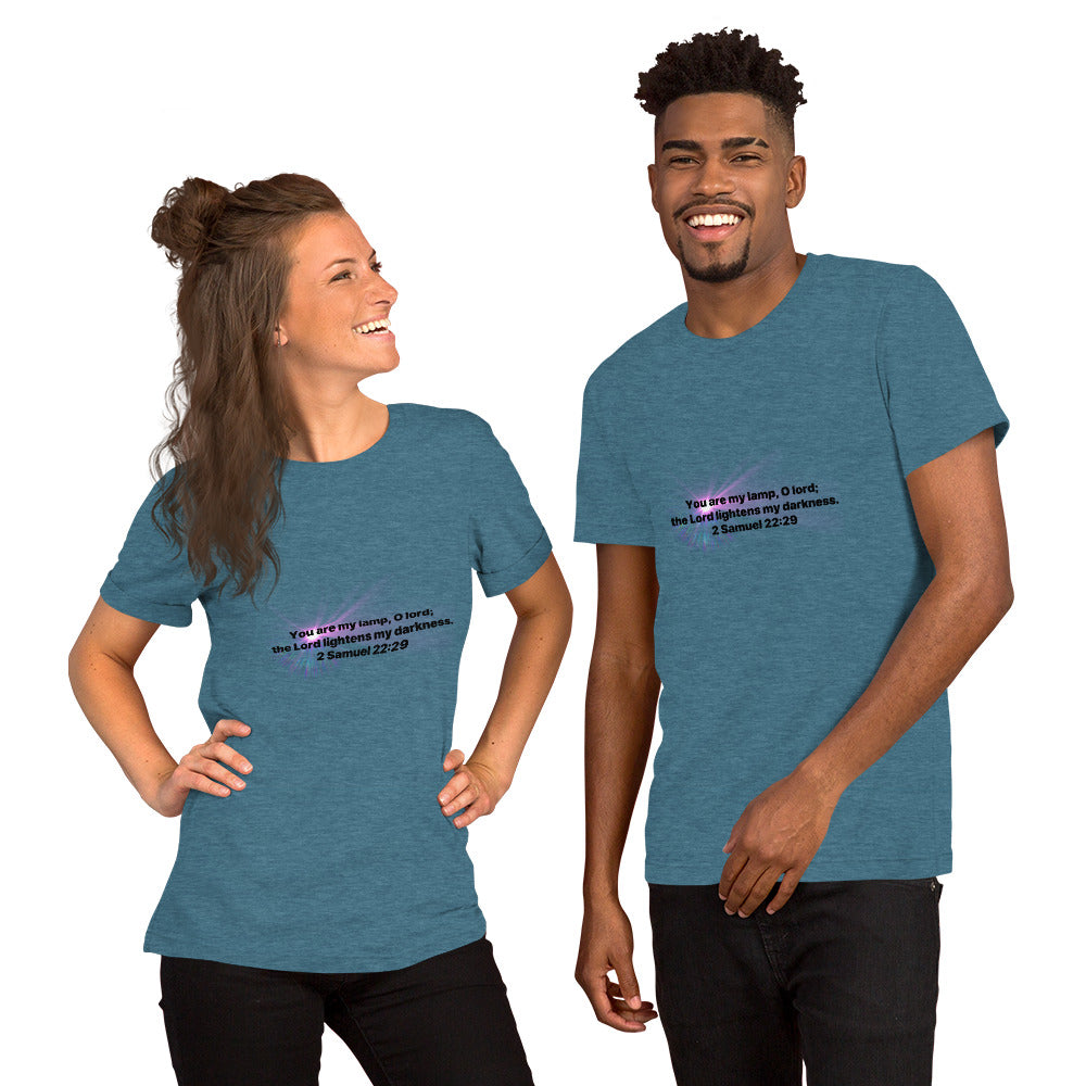 2 Samuel 22:29 Short sleeve unisex T-shirt