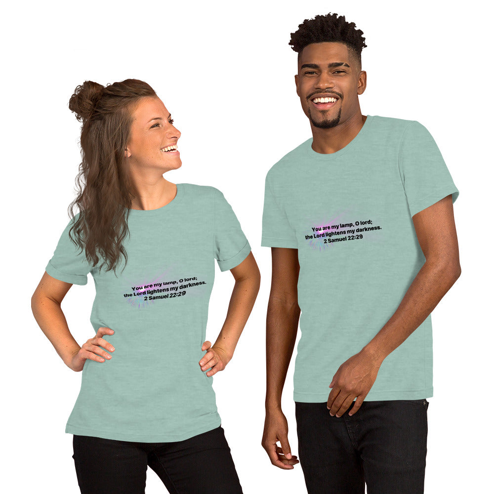 2 Samuel 22:29 Short sleeve unisex T-shirt