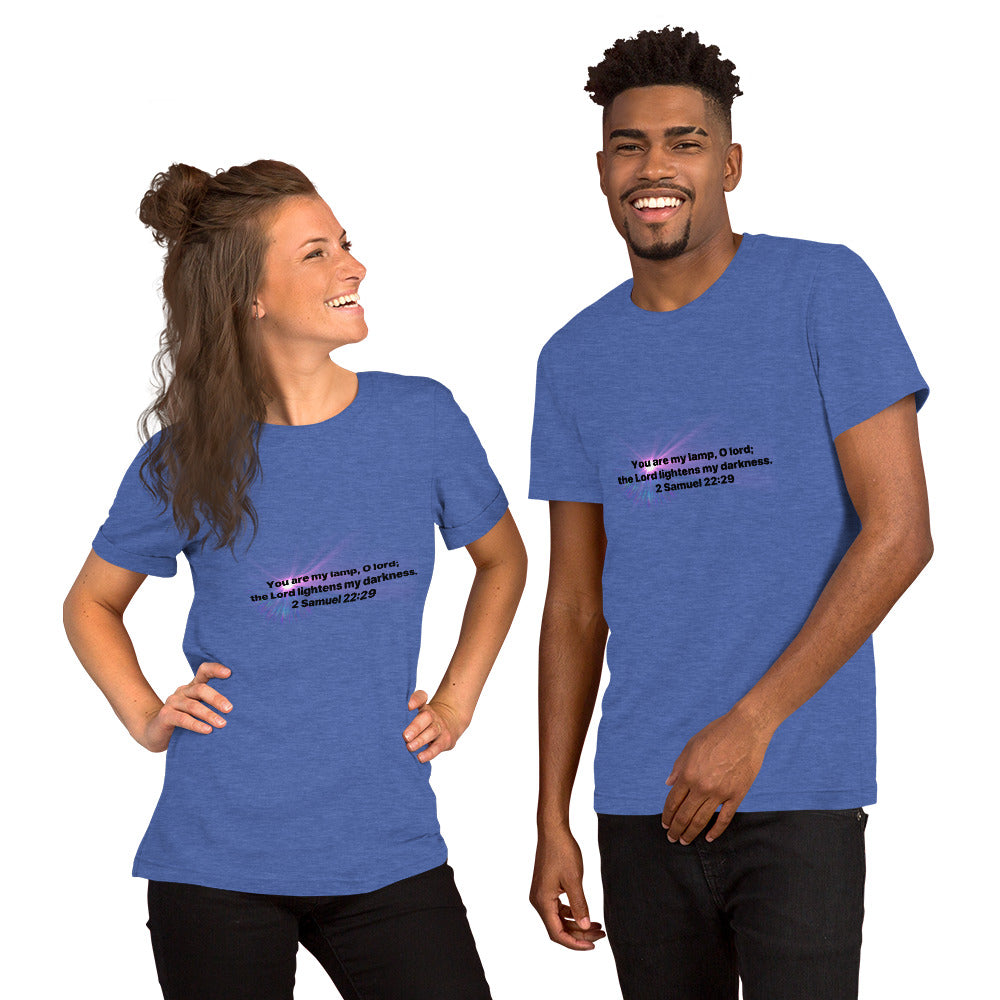 2 Samuel 22:29 Short sleeve unisex T-shirt