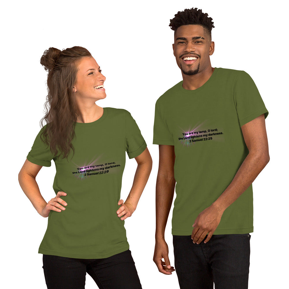 2 Samuel 22:29 Short sleeve unisex T-shirt