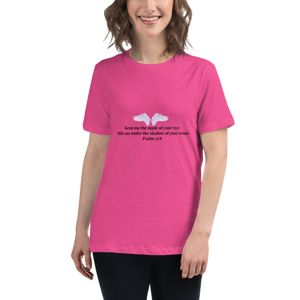 Psalms 17:8 Women's Relaxed T-Shirt