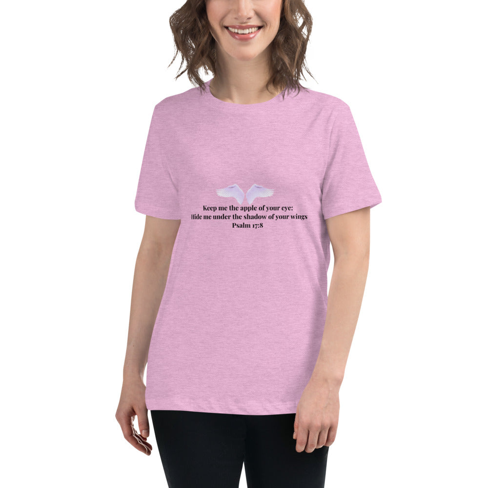 Psalms 17:8 Women's Relaxed T-Shirt