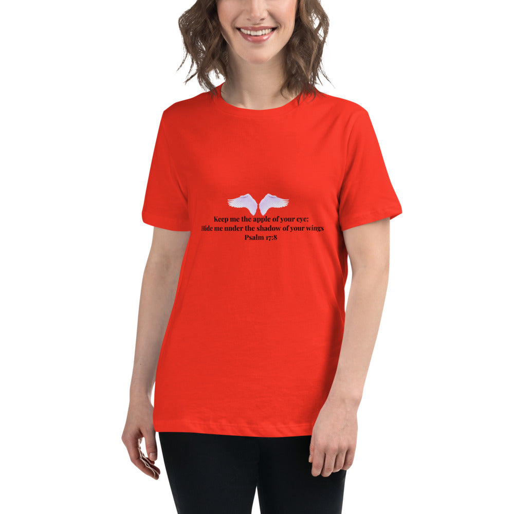 Psalms 17:8 Women's Relaxed T-Shirt